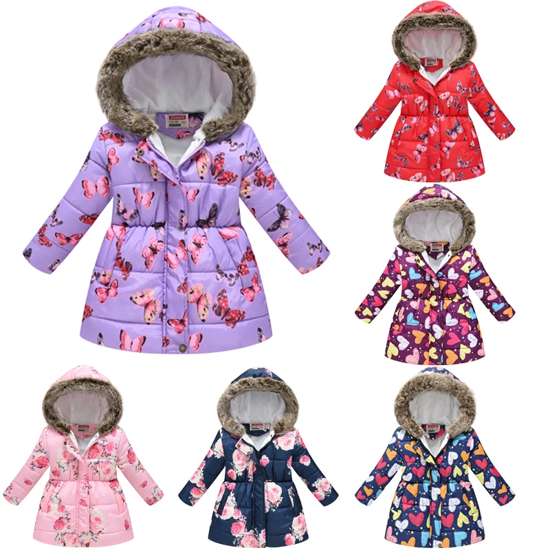 4-10 Years Winter Girls Coat Jacket