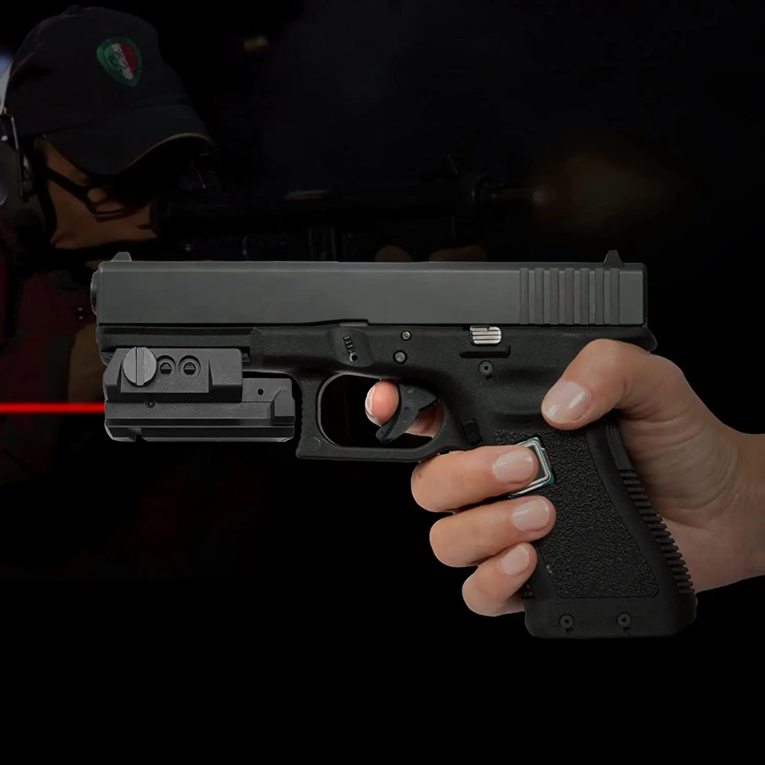 Powerful Red Green Laser Sight USB Rechargeable 20mm Rail Faster Targeting