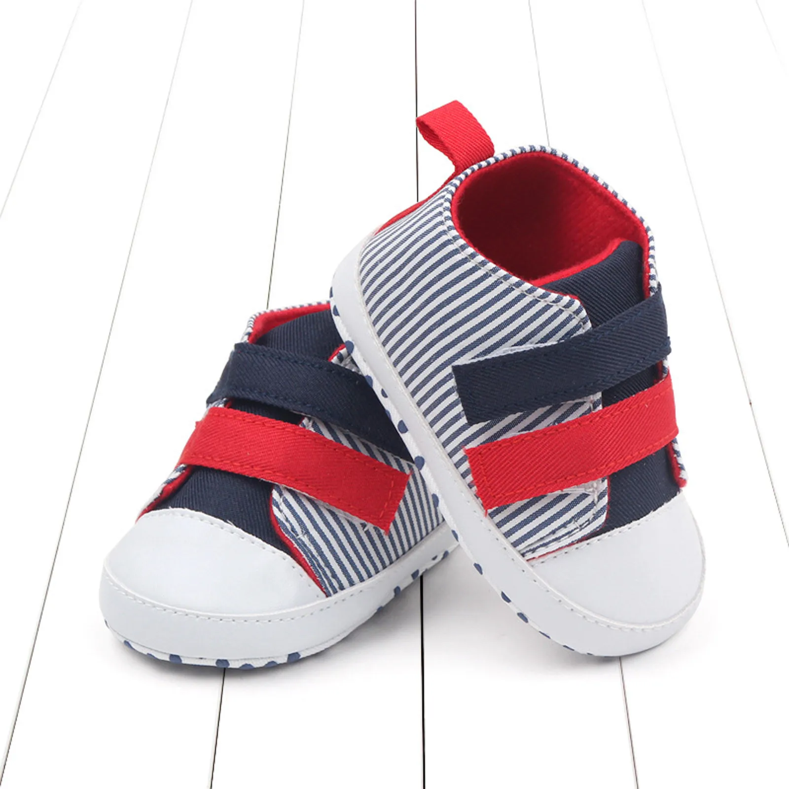 

Autumn Cute Baby Sports Shoes Fashionable New Pattern Cute Color Matching Hook Loop Breathable Comfortable First Walkers Sandals