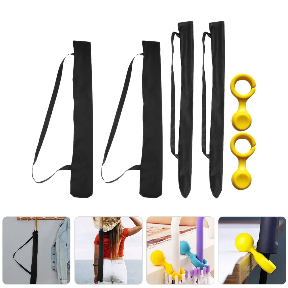 

1 Set Long Handle Umbrella Bag Umbrella Carrier Water Absorbing Umbrella Bag with Hanger