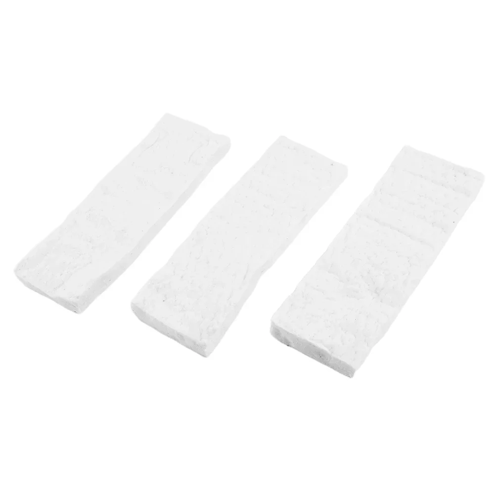 3pcs Ceramic Sponges High Temperature 1206℃ For Fireplaces Ovens Gel Burners 30x10x3cm Wool Cotton Bioethanol Ceramic Sponges ceramic fireplace sponge