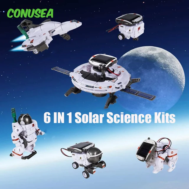 STEM Solar Robot Kit Toys Space Dog Solar power technological gadgets Educational Science scientific Set Gifts for Kid Children 1