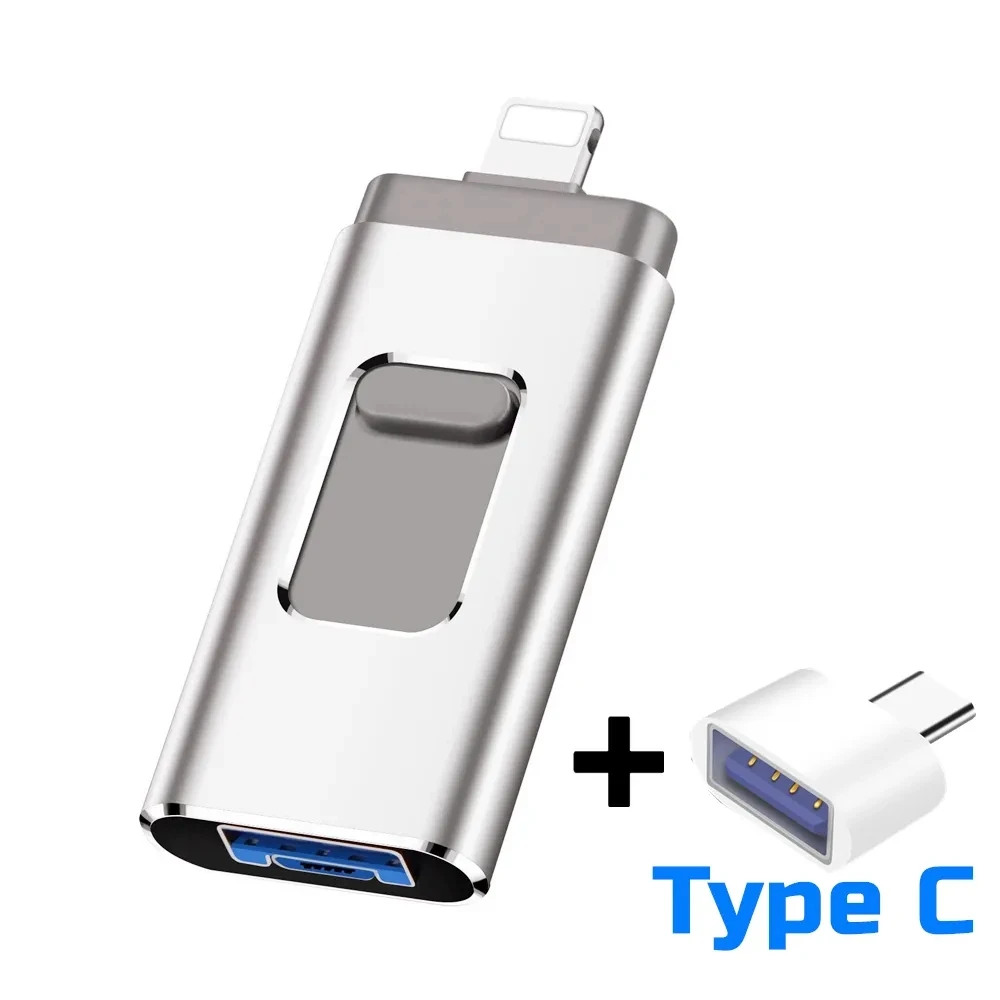 Chiavette Usb Per Iphone 14 13 12 Pendrive 64Gb Otg Tipo C Usb 3.0 Flash Drive Memory Stick Per Telefono Macbook Tabletinchargicachiwnesss
