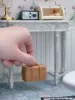 1/6 doll house model furniture accessories mini model Braided bamboo baskets/picnic rattan baskets 1