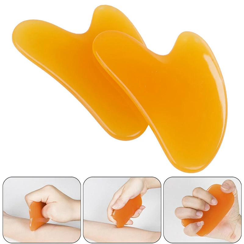 2PCS Gua Sha Board Scraping Plate Massage Tool Body Face Massager