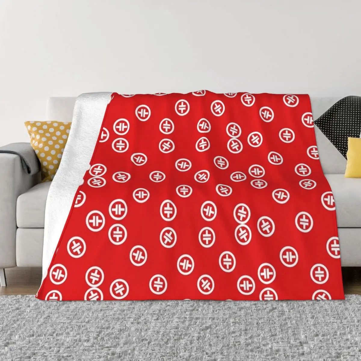 

Take That - Red Pattern Throw Blanket valentine gift ideas Stuffeds Bed covers Blankets