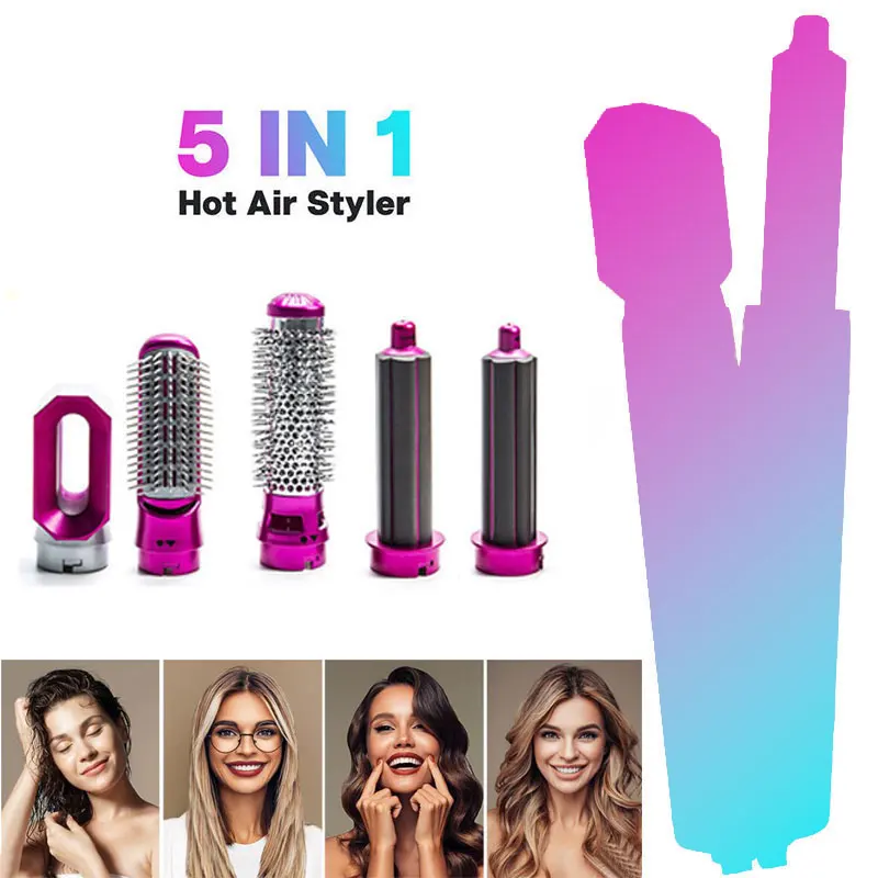 Para dyson airwrap 5 em 1 secador de cabelo pente quente conjunto profissional curling ferro