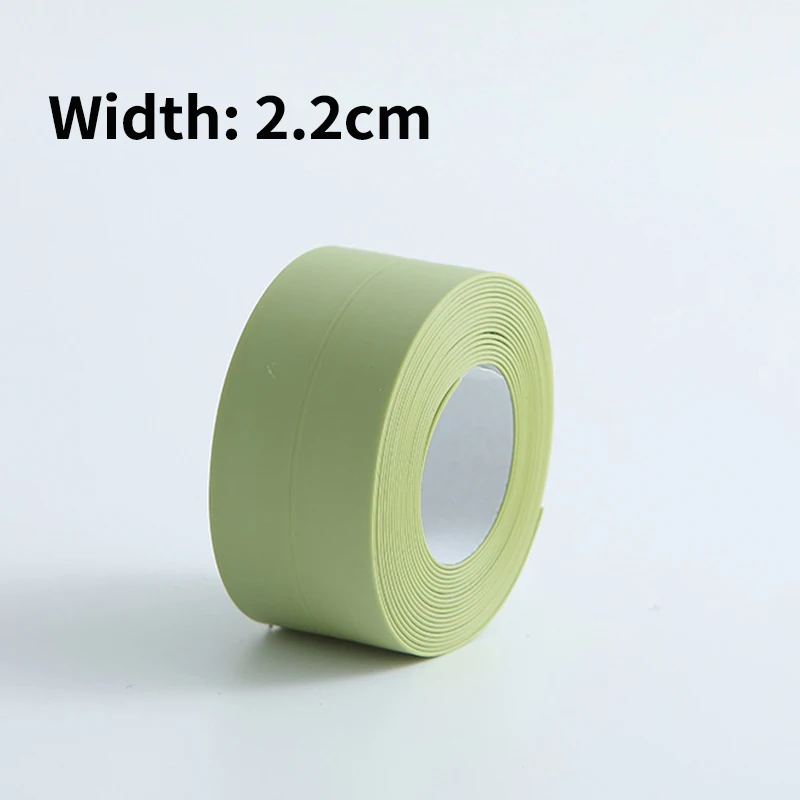2021 New Bathroom Kitchen Shower Sink Bath Sealing Strip Tape Caulk Strip Self Adhesive Waterproof Wall Sticker Sink Edge Tape 