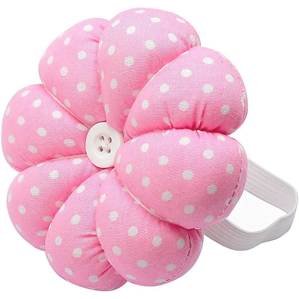 Magnetic Pin Cushions Wooden Base Sewing Needle Holder, Pink White Green