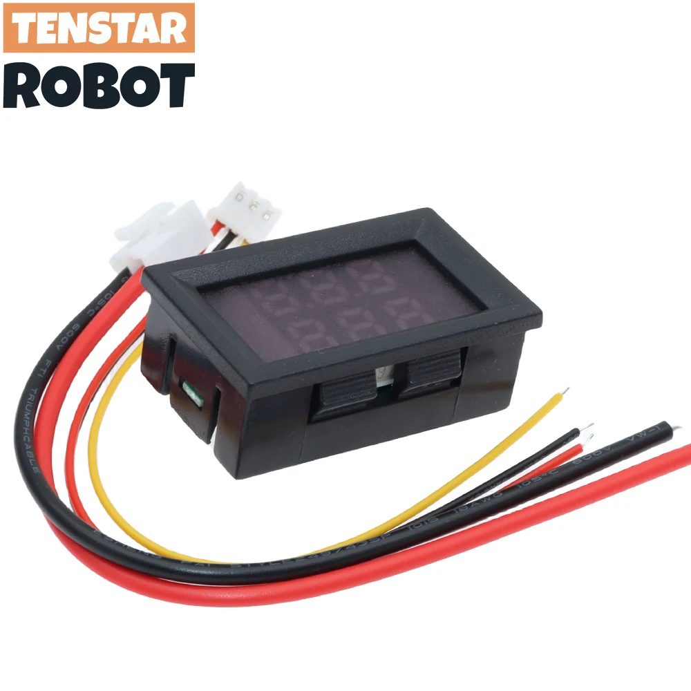 Amperometro Voltmetro Digitale DC 0-100V 50A – LED Rosso E Blu A 3 Cifre - 2