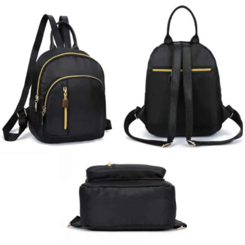 

Women New Waterproof Oxford Backpack Girls Casual Black Nylon School Bags High Quality Travel Tote Backpack Shoulder Bag