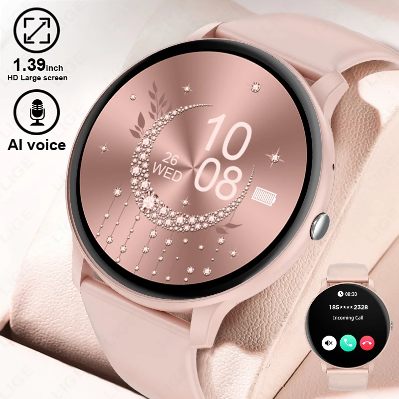 2025 New Smart Watch Women Men Bluetooth Call Sports Fitness Watches Heart Rate Health Monitor Smartwatch Ladies For Android iOS