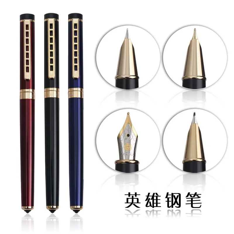 

Hero 1066 Fountain Pen Gift for Student Calligraphy Writing, Iridium Pen for Business Office 0.38/0.5 Ink Pen