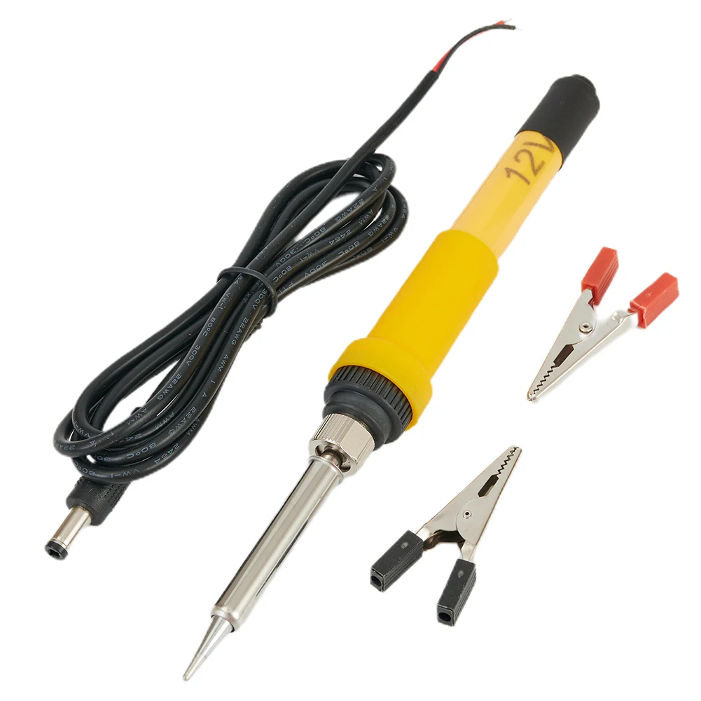 With Car Clip Electrical Soldering Iron 40W Ceramic Heating Core Compact Fast Heat Dissipation Silicone Handle