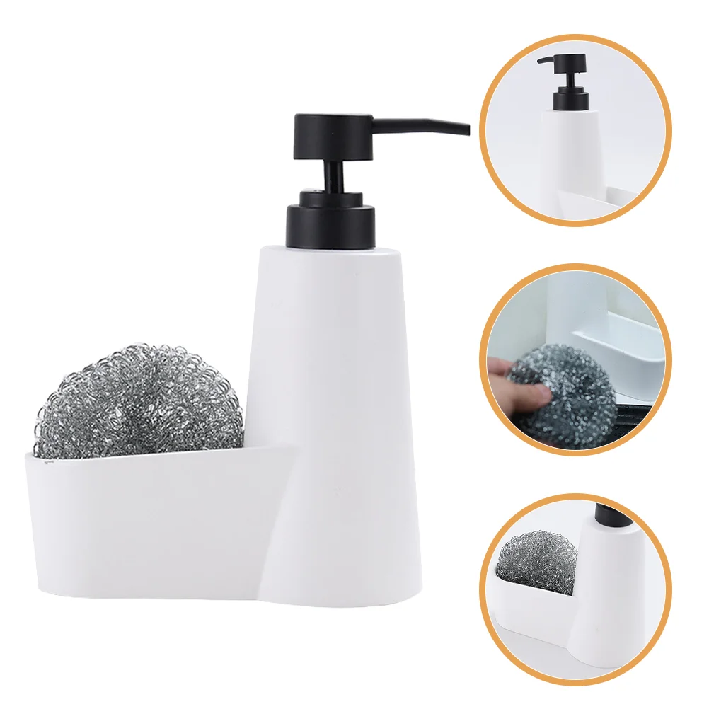 

Colors Kitchen Soap Dispenser With Sponge Holder Home Kitchen Bathroom Dish Detergent Dispenser Cleaning Supplies
