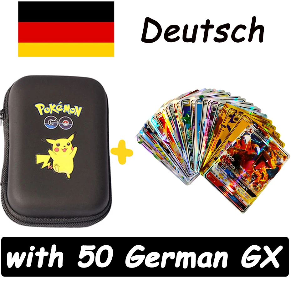 Neue Pokemon Karten in Deutsch GX VMAX Holographische Spielkarten