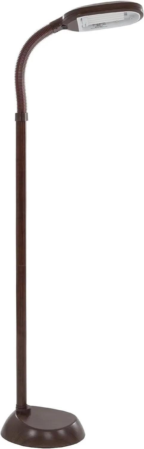 

5 Feet Sunlight Floor Lamp With Adjustable Gooseneck - Wood Grain House decoration Mushroom Pendant lights Paper lamp Wall decor