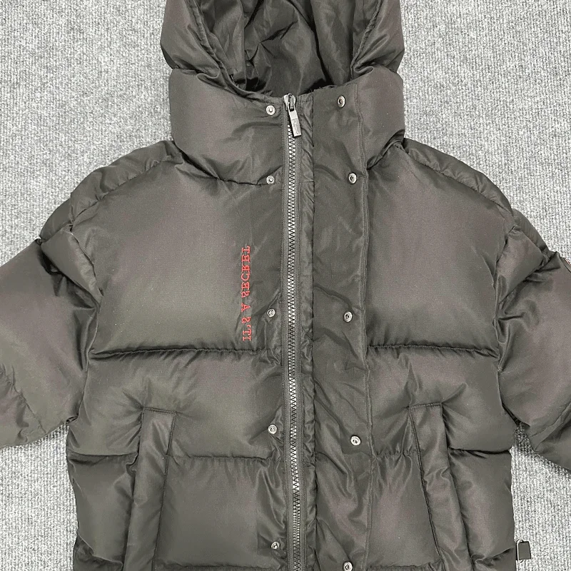 

DECODED HOODED PUFFER 2.0 JACKET - Black/Red logo