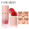 Handaiyan Matte Glitter Face Liquid Blusher Smooth Cheek Eye Mousse Blush Highlighter Stick Rouge Waterproof Contour Makeup 5