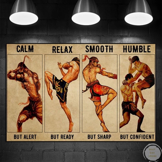 Muay Thai Techniques Poster