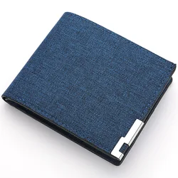 Men's Fashionable PU Leather Wallet - Slim, Stylish Card Holder and Money Organizer (K3254 Blue)