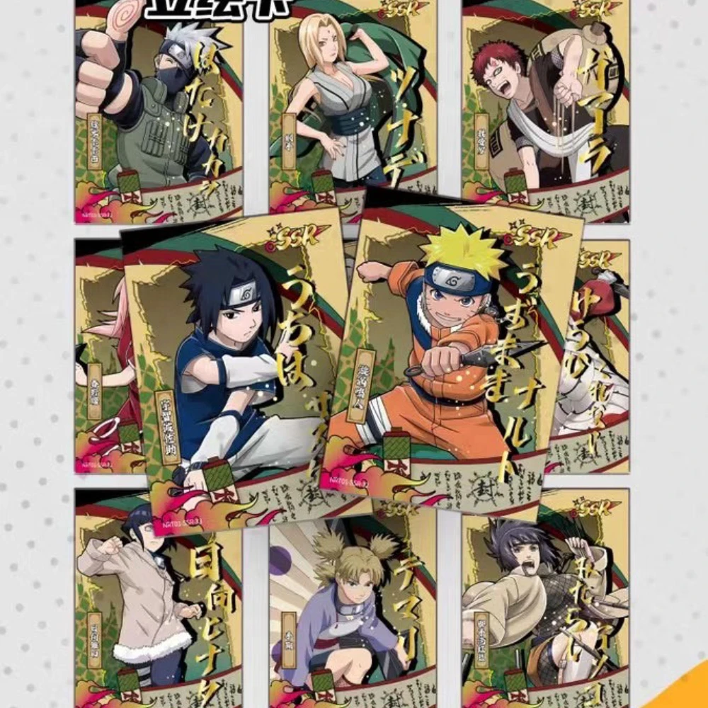 New KAYOU Original Naruto Cards Uzumaki Sasuke Ninja Game Collection Rare Cards Box Flash Cards Toys For Children's Toy Gifts