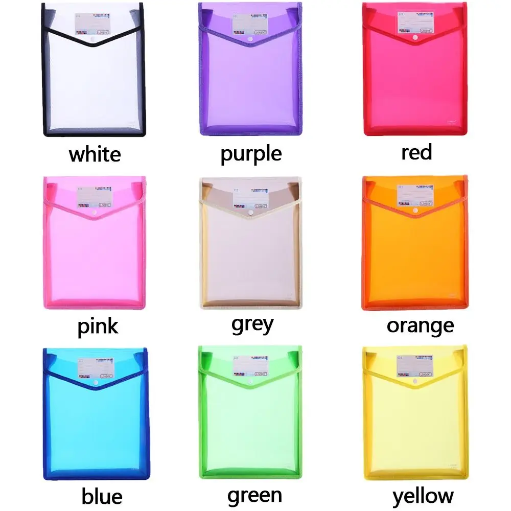File bag PVC waterproof document organizer A5 folder