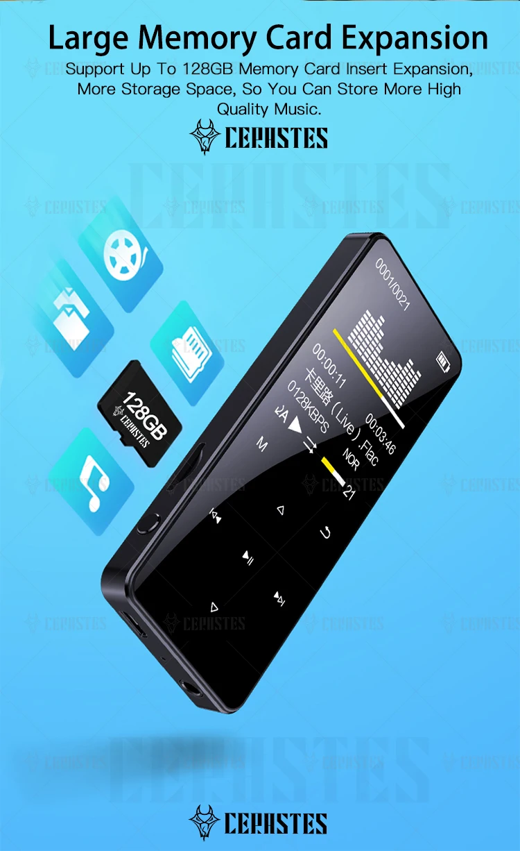 2023New MP3 Player Bluetooth 5.0 MP4 Player HiFi Lossless Music Player Portable Audio Walkman With FM/E-book/Recorder/Mp3 плееры