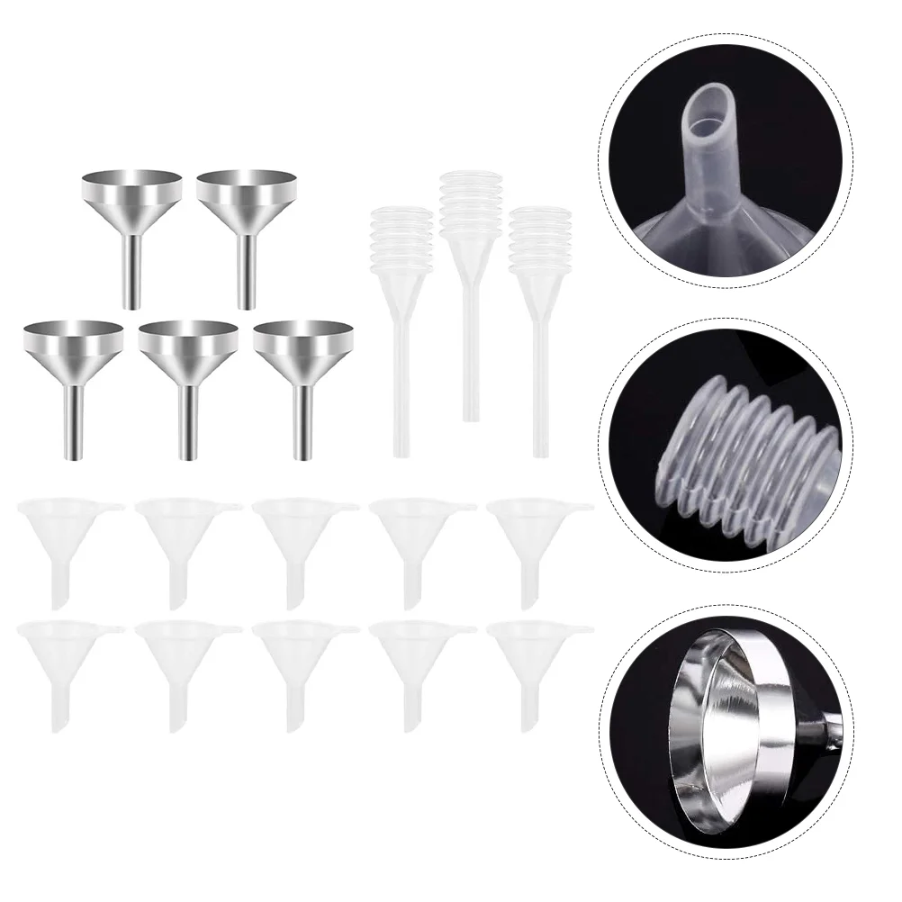 

Small Metal Funnels Mini Pipette Fragrance Essential Oil Mini Funnels Powder Funnel Filling Small Bottles Sand Art Atomizers
