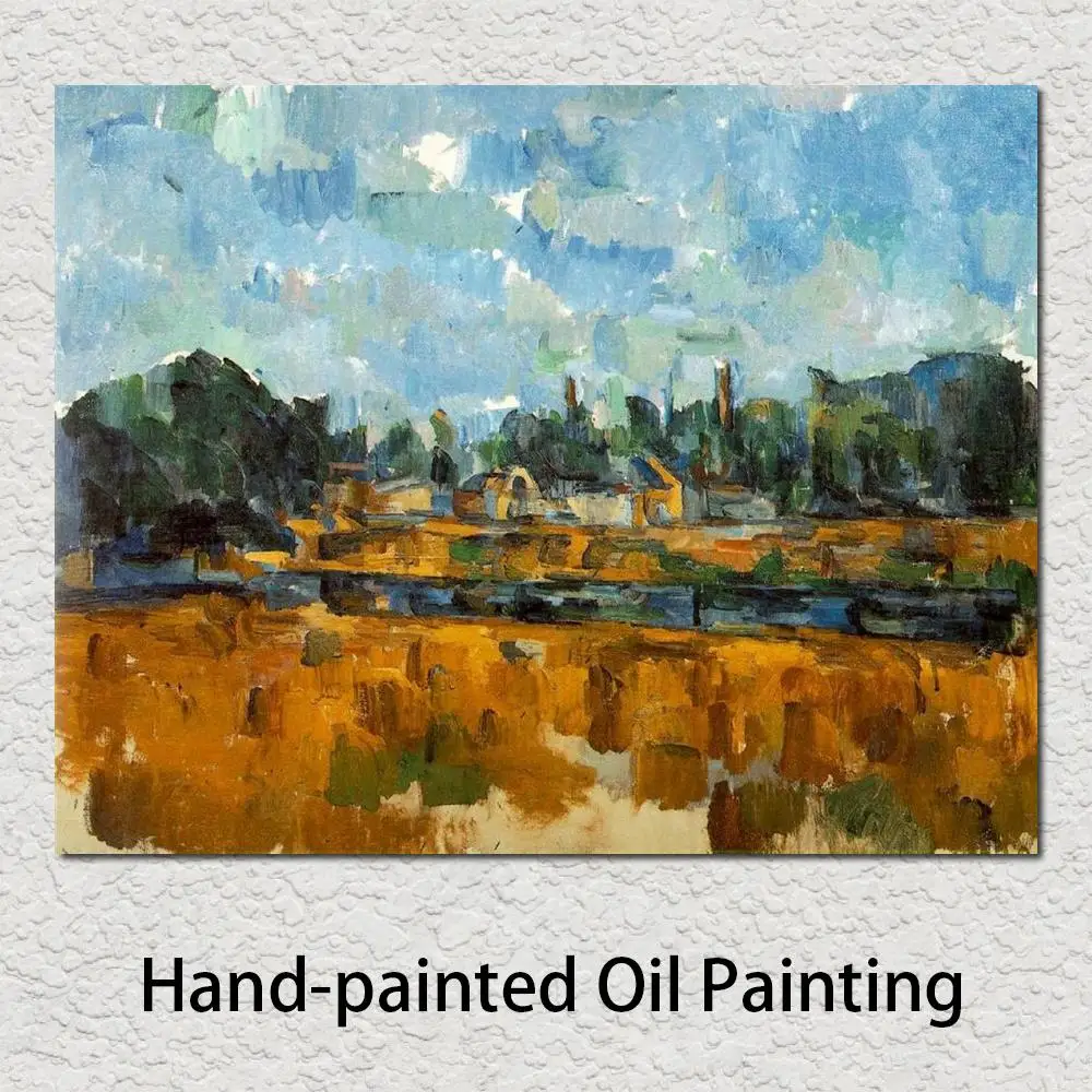 

Modern Painting Riverbanks Paul Cezanne Artwork for Sale Handmade High Quality