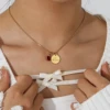 Collier de pierre de naissance personnalisé pour femmes, meilleurs bijoux de noël personnalisés pour mère, cadeau, nom personnalisé pour maman