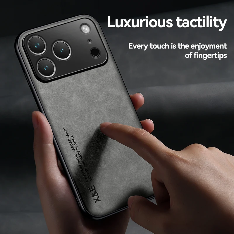 Leather Sheepskin Soft Case - Luxurious Shockproof Cover