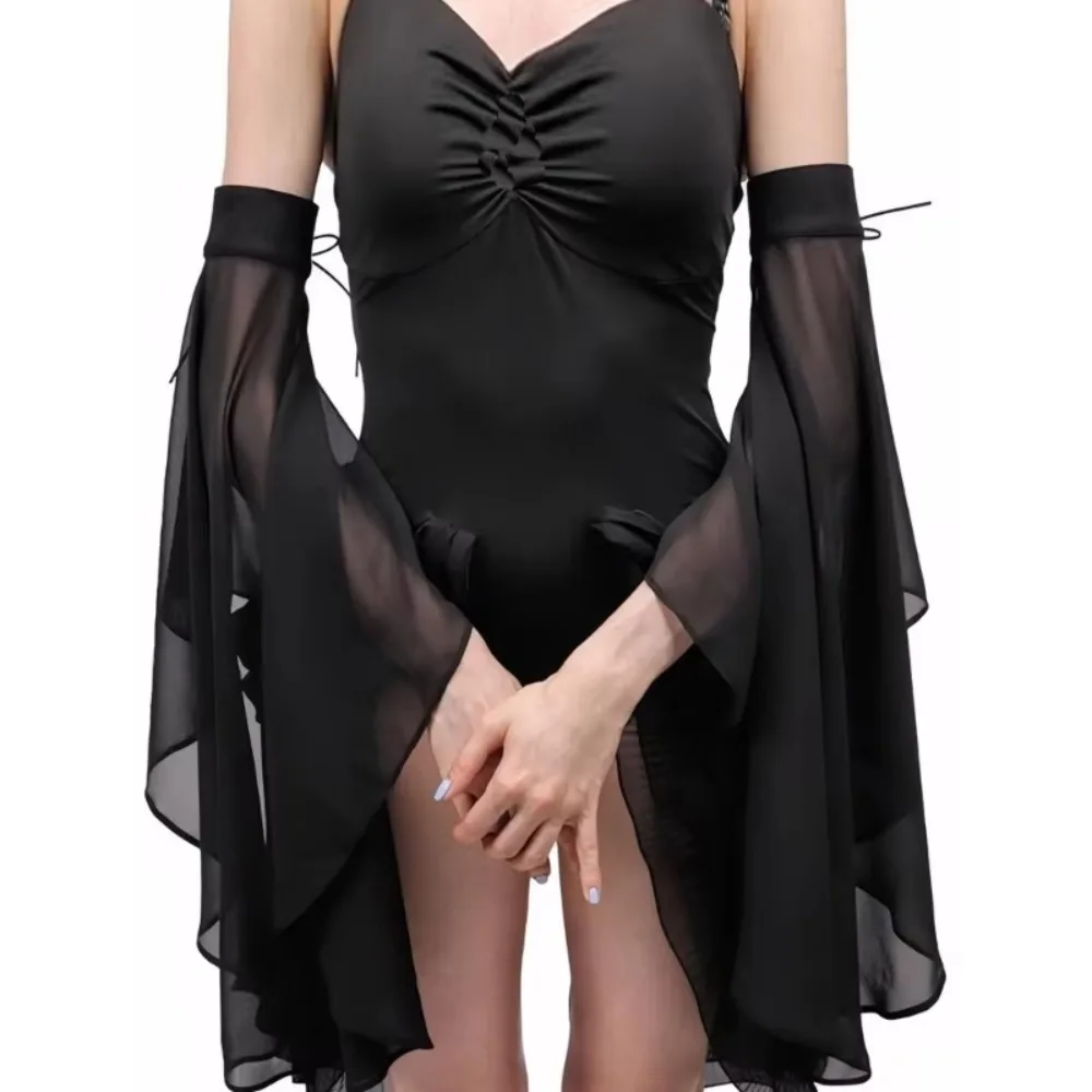 Long Detachable Sleeves Sunscreen Long Tulle Arm Warmers Gothic Wedding Gloves Wedding Party