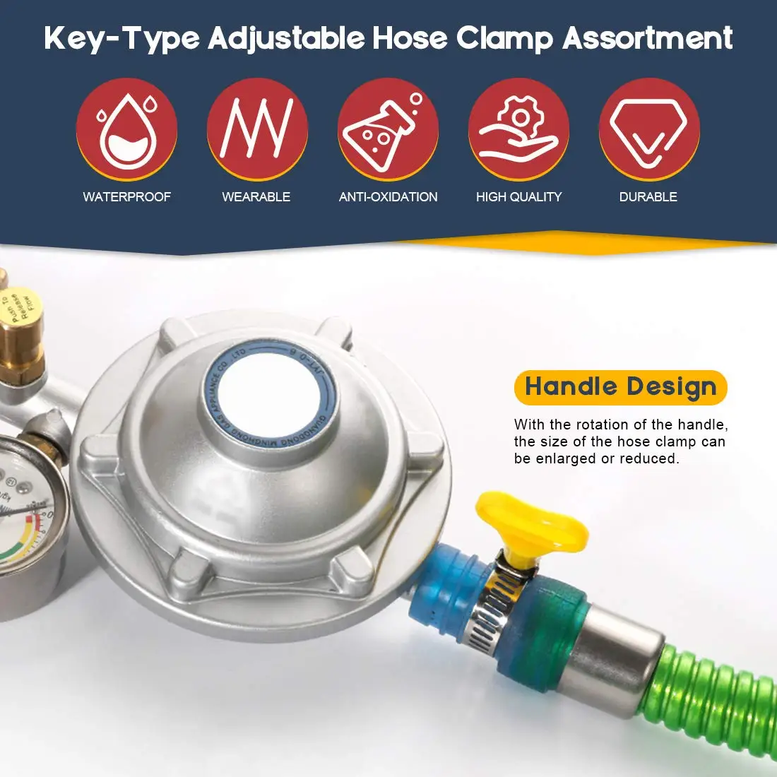 مشابك خرطوم يدوية التشكيل من الفولاذ المقاوم للصدأ...