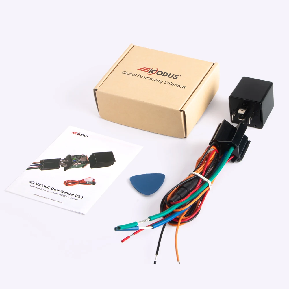 MiCODUS Car GPS Rastreador 4G Tracker MV930G 9-95V Cut Off Fuel Relay Motorcycle Vibrate ACC On/OFF Alerts - 502