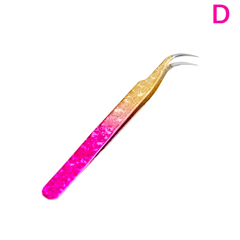 1 piece ice flower eyelash tweezer static-resistant 3D precise eyebrow eyelash extension false eyelash tools makeup tools