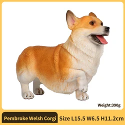 Realistic Dog Figurine Action Figure - Collectible Decorative Ornament, Ideal Gift (Pembroke Welsh Corgi)