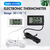 Mini LCD Car Digital Thermometer Hygrometer Temperature Indoor Outdoor Temperature Sensor Humidity Meter Gauge Instruments - Image 2
