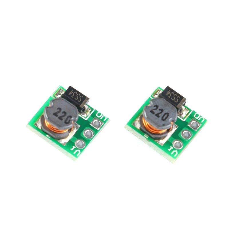 2PCS 0.9-5V 5V DC-DC 스텝 업 전원 공급 장치 모듈 전압 부스트 컨버터 보드 1.5V 1.8V 2.5V 3V 3.3V 3.7V 4.2V 5V