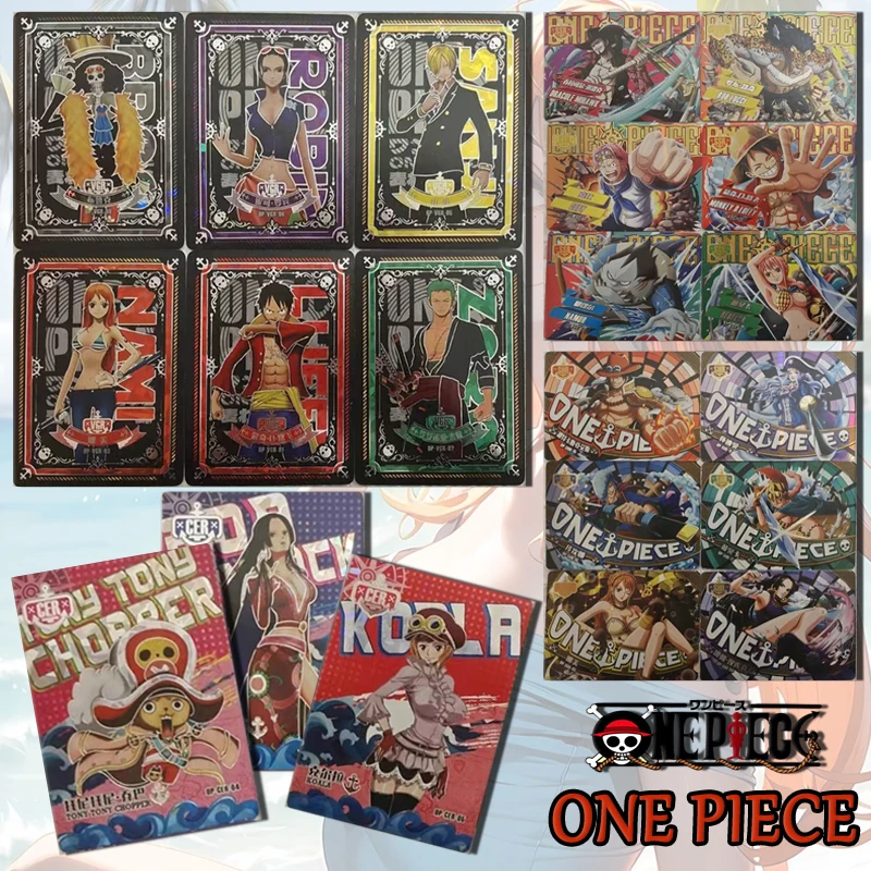 Nuovo One Piece Vgr Ssr Shr Card Monkey D. Rufy Nami Roronoa Zoro Boa Hancock Tony Tony Chopper Toy Collection Boy Regali Di Compleanno