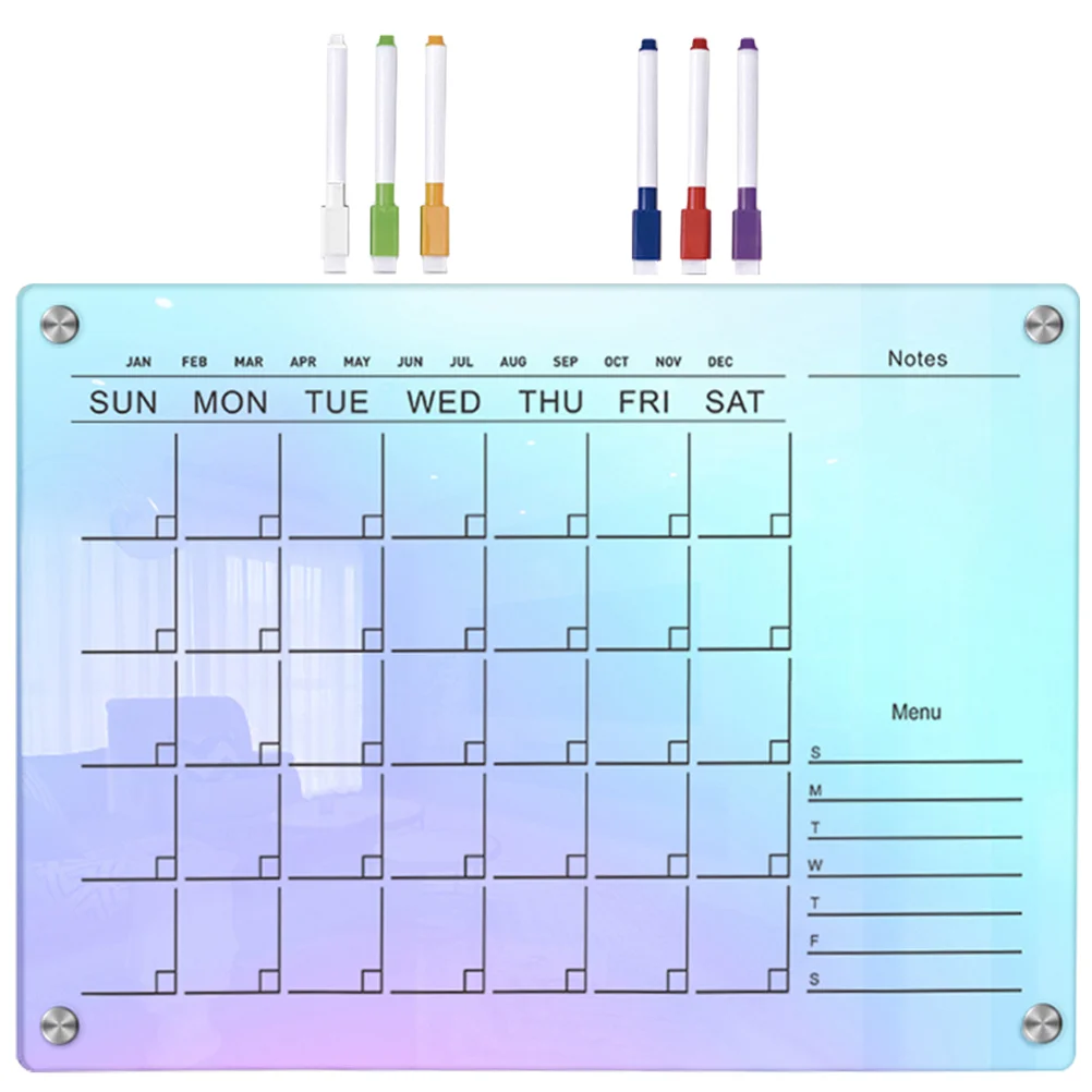 

1 Set of Acrylic Table Board Planner Board Dry Erase Board To Do List Planner Desktop Memo Board