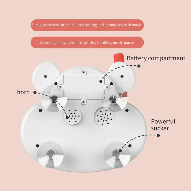 Baby Bath Toys Bubble Machine Crab Bear Duck Music Kids Bath Toy Bathtub Soap Automatic Bubble Maker Baby Bathroom Toys for Kid 5