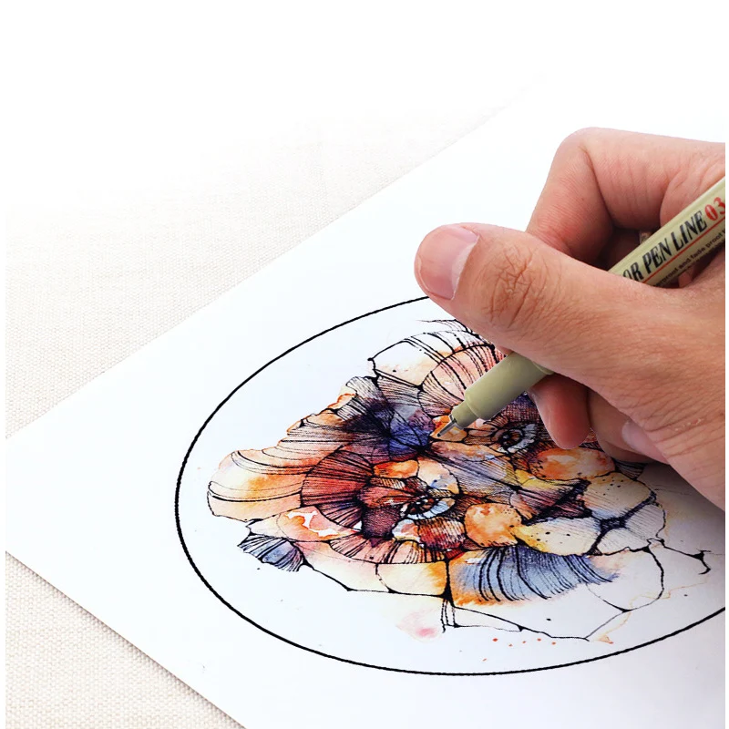 Marker Pens Set Pigment Liner Manga Art Drawing Sketching Waterproof Pens 5/7/9/12 pcs Stationery School Supplies permanent marker pen,white marker pens,marker pens,permanent marker,permanent markers,pen marker,paint marker pen,markers pen,marker pen,acrylic paint markers
