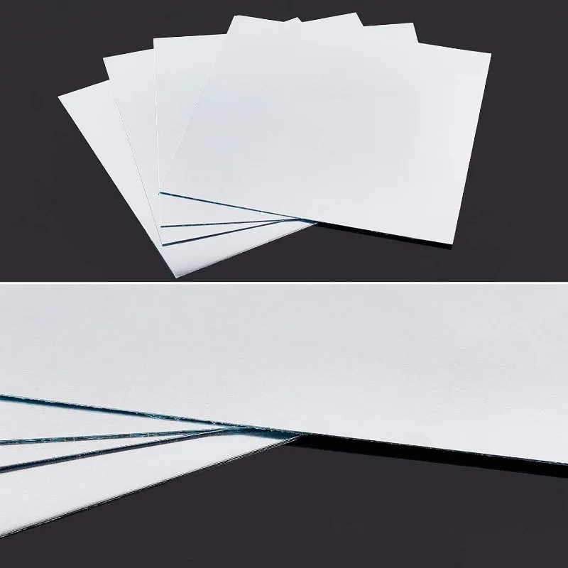 6pcs Blank Aluminium Stamping Sheets Thin Aluminum Sheets Practice Panel Plate Metal Craft for Jewelry Making Hand Stamping