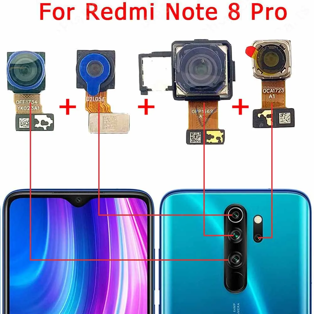 Vetrino fotocamera XIAOMI REDMI NOTE 8 PRO M1906G7G lente vetro camera