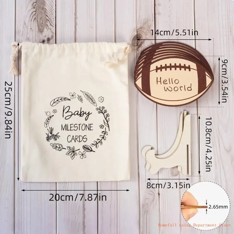 Baby Announcement and Milestones Markers Cards Set for Monthly Photo Memory