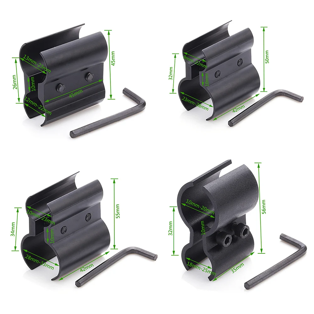 Rifle Scope Mount Tactical Scope Mount Universal Dovetail Rail Clamp Pipe Clamp Scope Sight QQ Bassoon Clip Bracket