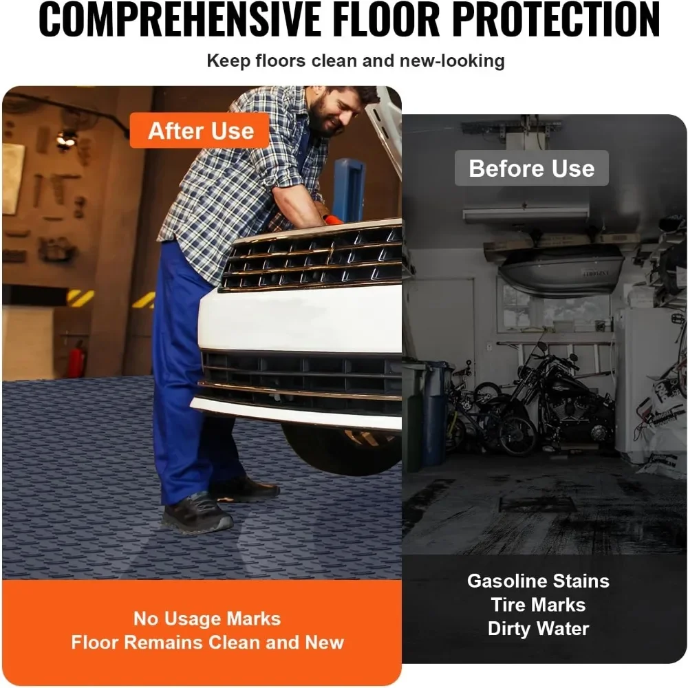 12 X 12 X 0.53 Inch 50 Pack Garage Floor Covering Tiles Outdoor Garden Floor Deck Outdoor Exterior Terrace Decking Tile Home