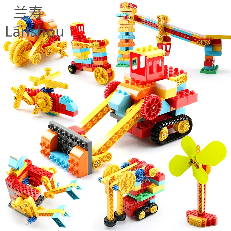 Big Building Blocks Moc Science Technology Engineering Machinery Assembly Accessories Compatible Large Bricks Educational Toys