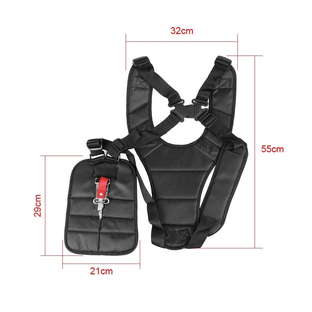 Lawn Mower Trimmer Brush Cutter Trimmer Power Pruner Lawn Mower Adjusted Band Harness Strap Belt Double Trimmer Shoulder For Brush Cutter & Trimmer Garden Grass String